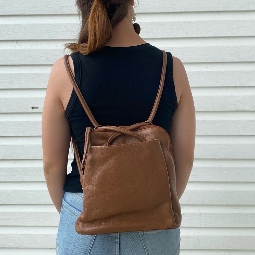 Clarks | Faux Leather Convertible Backpack